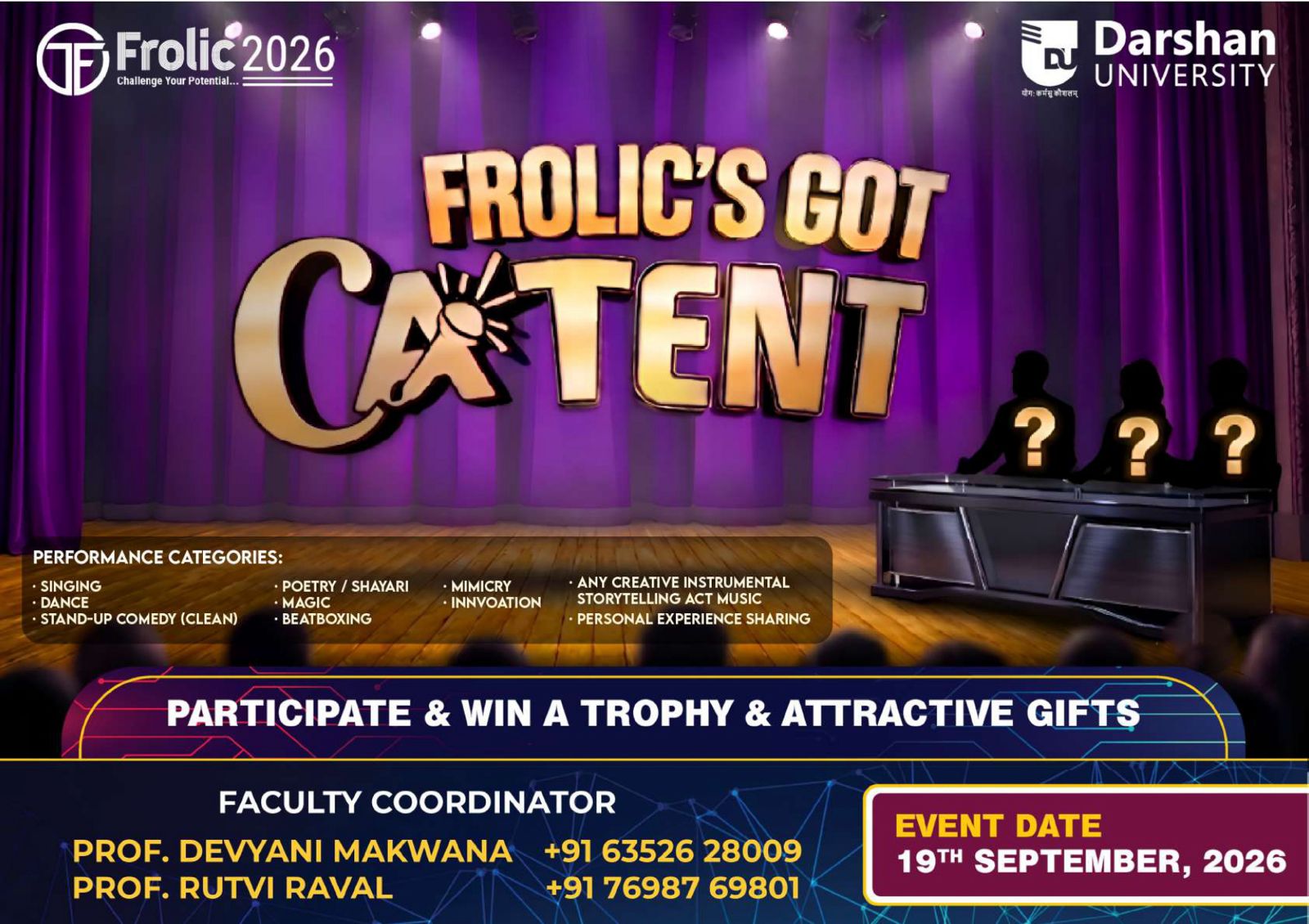 Frolic's Got Catent